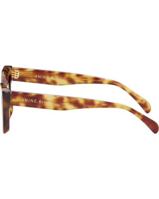 Anine Bing Black Lillie Sunglasses