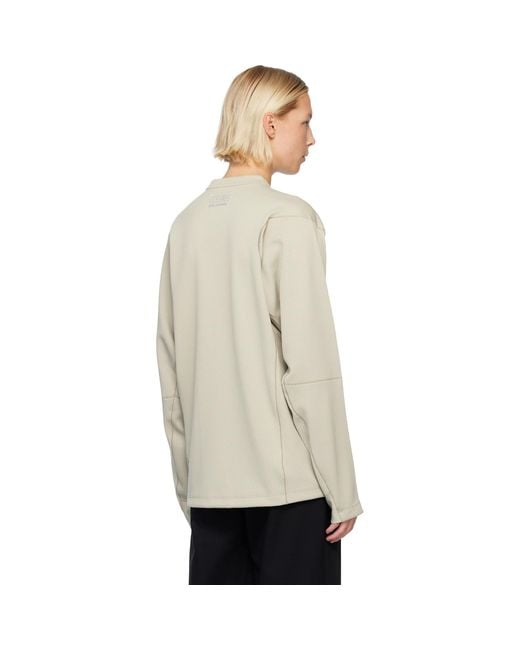 MM6 by Maison Margiela Black Salomon Edition Jersey Long-Sleeved Sweater