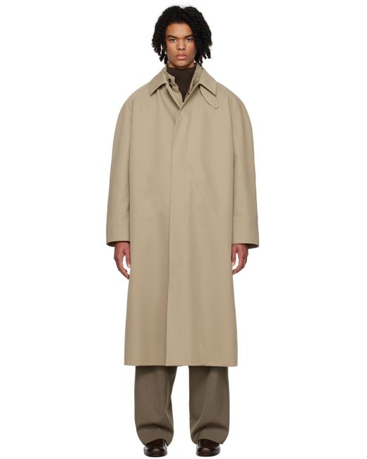 The Row Black Beige Johnson Coat for men