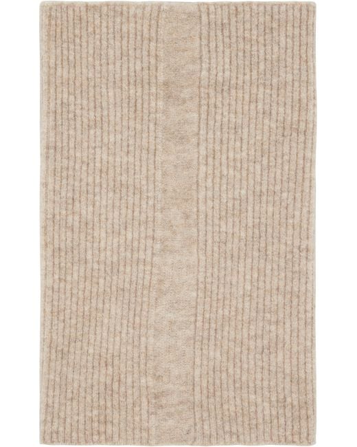 Rick Owens Natural Concordians Tube Scarf