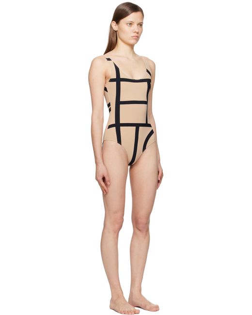 Maillot De Bain Une Pièce Et Noir À Monogrammes Totême  en coloris Black