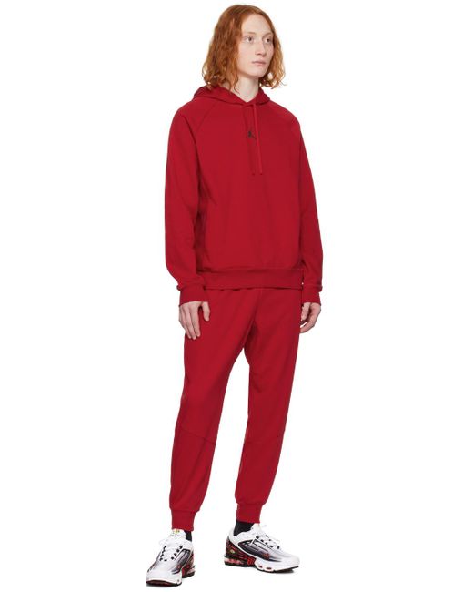 Pull à capuche de sport rouge à technologie dri-fit Nike pour homme en coloris Red