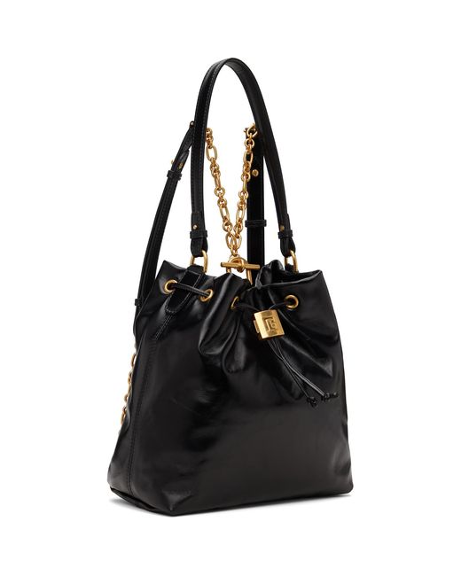 Balmain Black Pulse Calfskin Leather Backpack