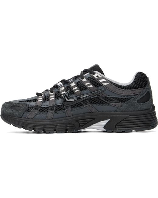 Nike Black P-6000 Suede Sneakers for men