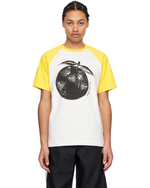 KENZO Black White & Yellow Paris Orange T-shirt for men