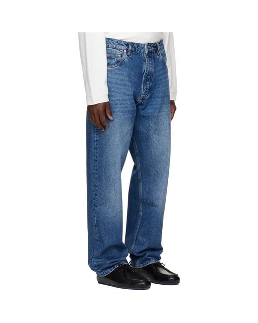 Studio Nicholson Blue Riso Straight Leg Jeans for men