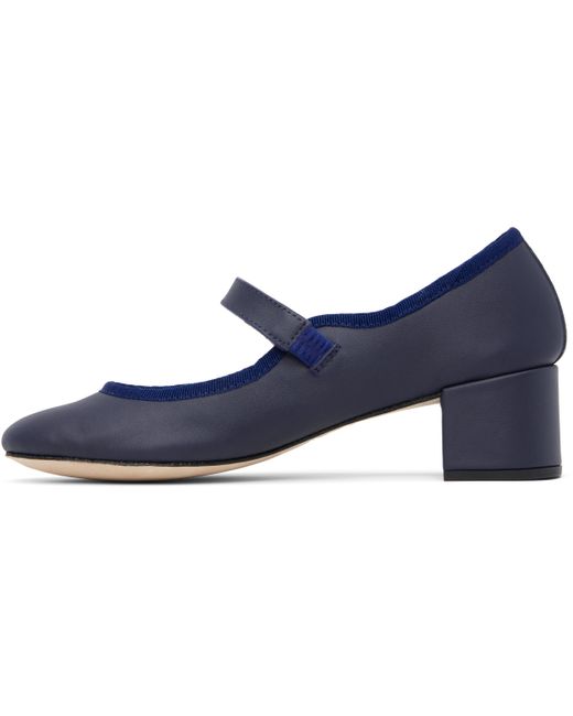 Chaussures À Talon De Style Charles Ix Fabienne Bleu Marine Repetto en coloris Blue