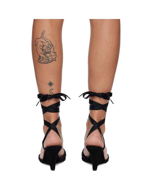 Jacquemus Black 'The High Espadrilles' Heels