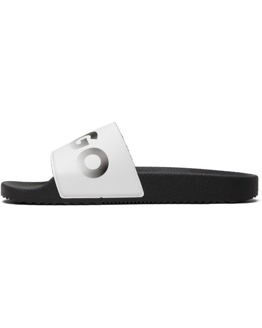 HUGO Black Logo Slides for men