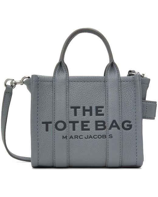 Marc Jacobs Gray 'the Leather Mini' Tote