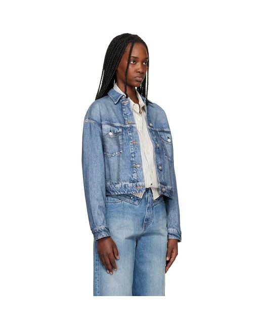 Rag & Bone Blue Miramar Trucker Jacket