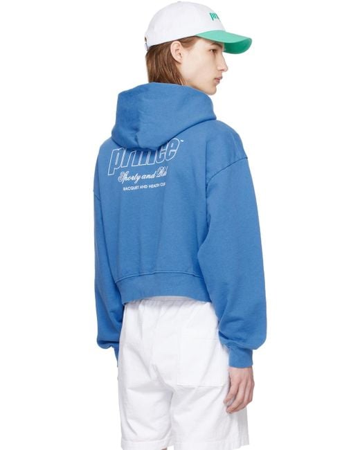 Sporty & Rich Blue Prince Edition Health Hoodie for men