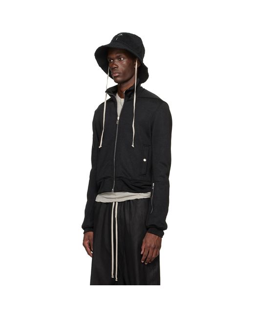 Rick Owens Black Temple Beach Hat for men