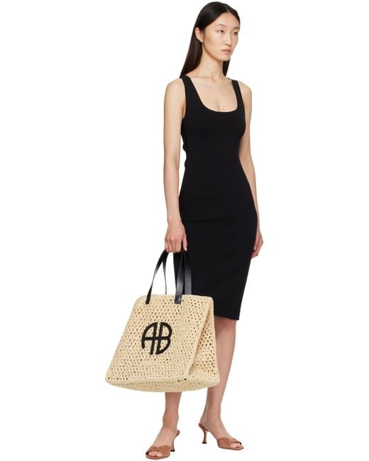 Anine Bing Natural Large Rio Tote