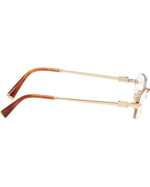Miu Miu Black Rimless Glasses