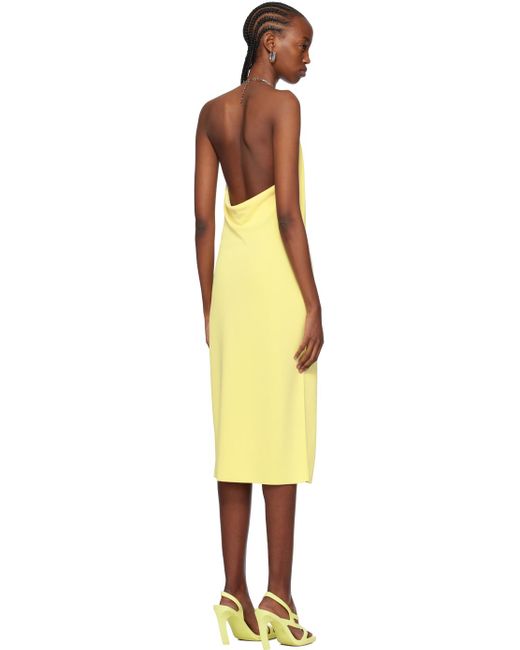 Robe midi jaune hotsell