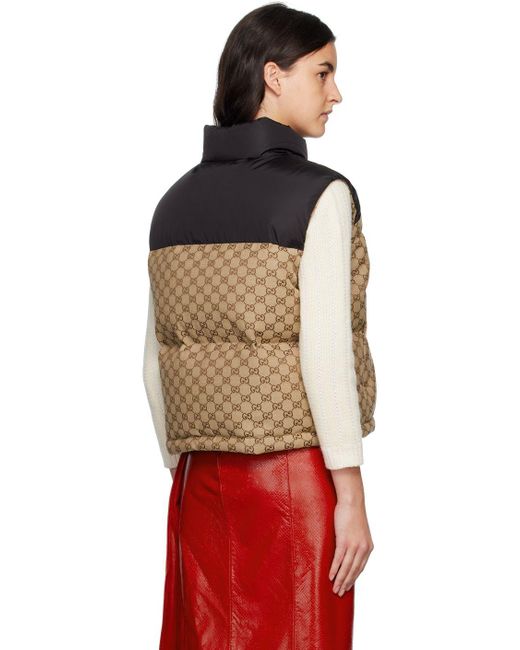 Gucci gg Down Vest in Red Lyst