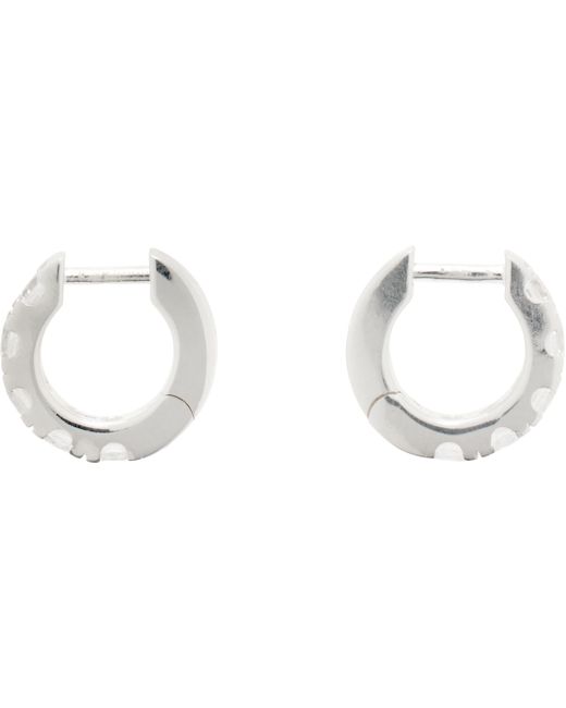 Hatton Labs Black Classic Hoop Earrings for men