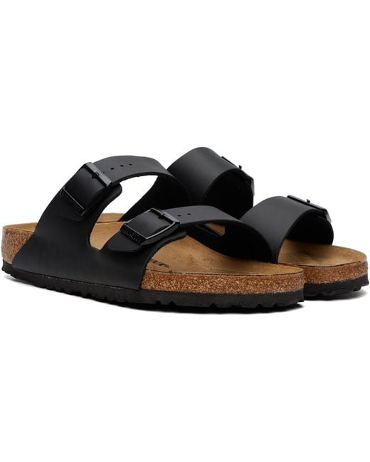 Birkenstock Black Regular Arizona Sandals for men
