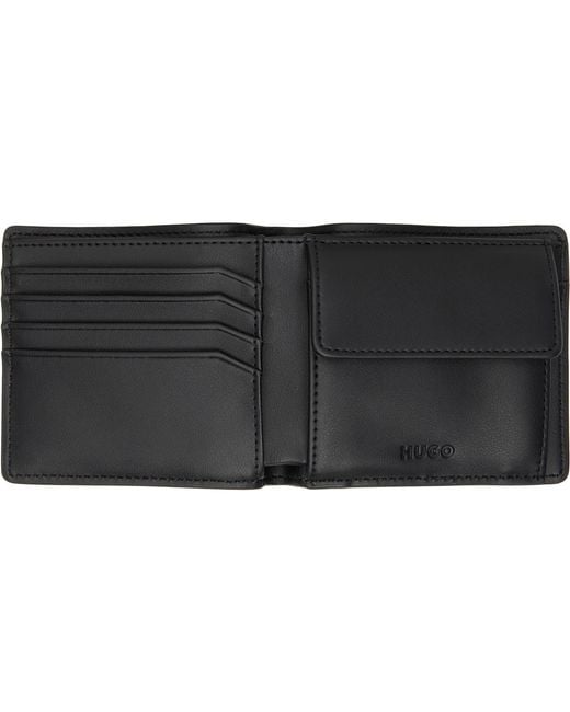 HUGO Gray Logo Hardware Wallet for men