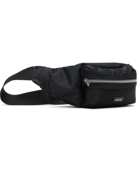 Sacai Black Pocket Belt Bag for men