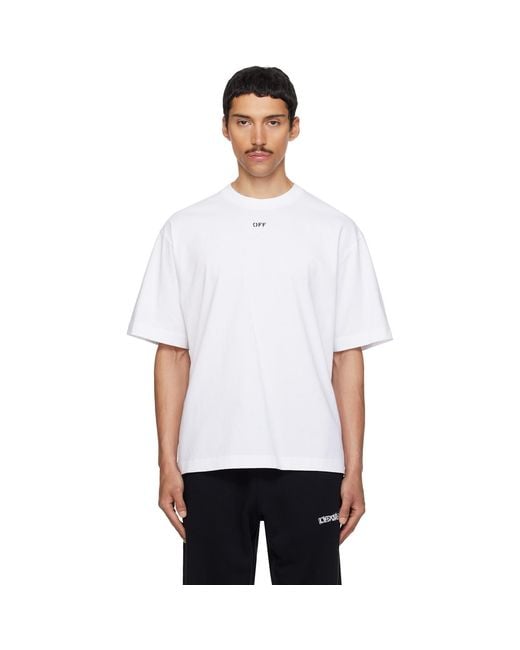Off-White c/o Virgil Abloh White Chain Araldic Arrow T-Shirt for men