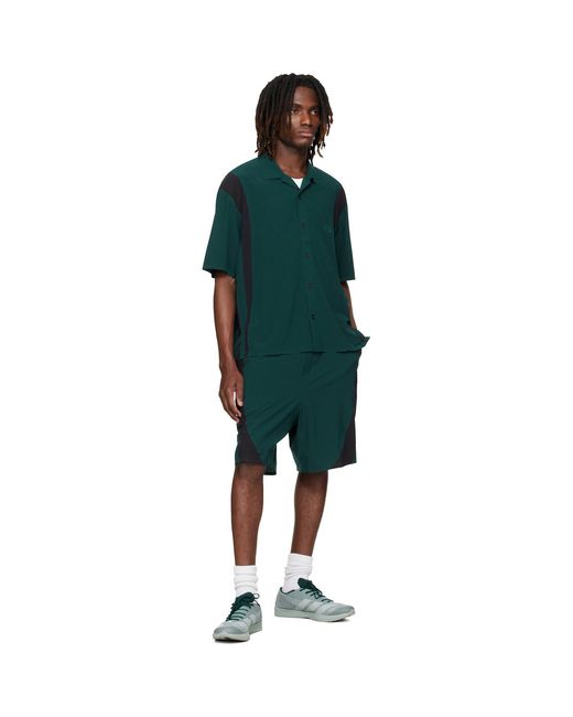 Y-3 Green Ultralight Woven Shorts for men