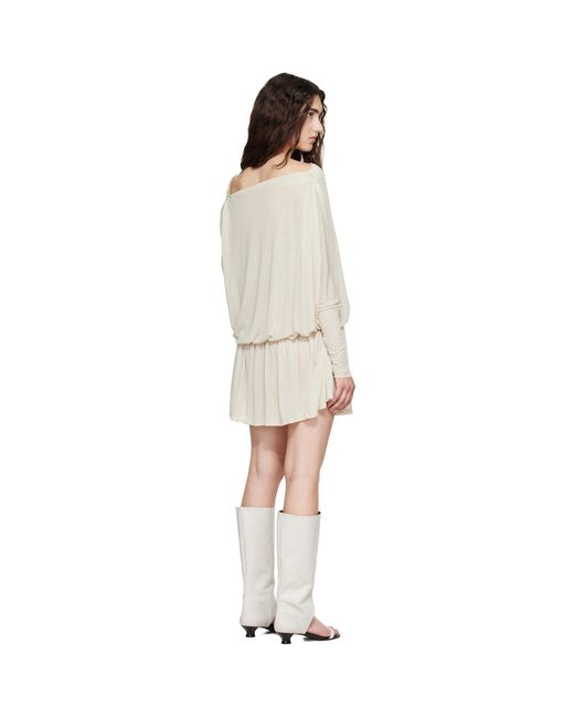 Belle Anna White Alder Minidress