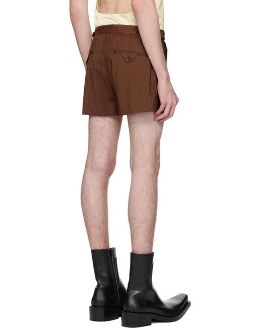 Egonlab Black Double Buckle Shorts for men