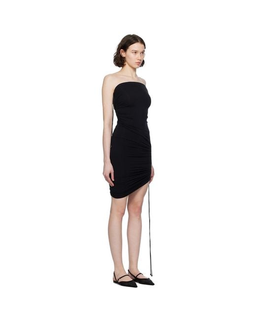 Wolford Black Fatal Draping Minidress