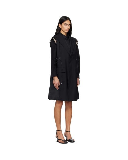 Sacai Black Suiting Vest