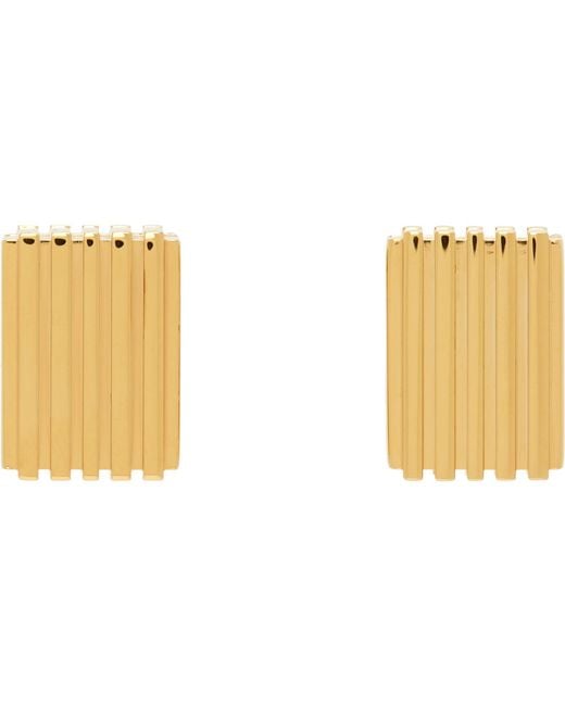 Khaite Black Small Empire Earrings