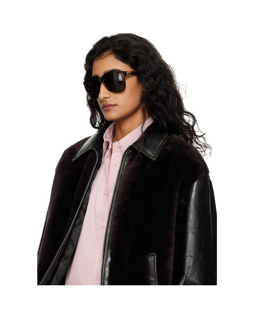 Miu Miu Black Aviator Sunglasses