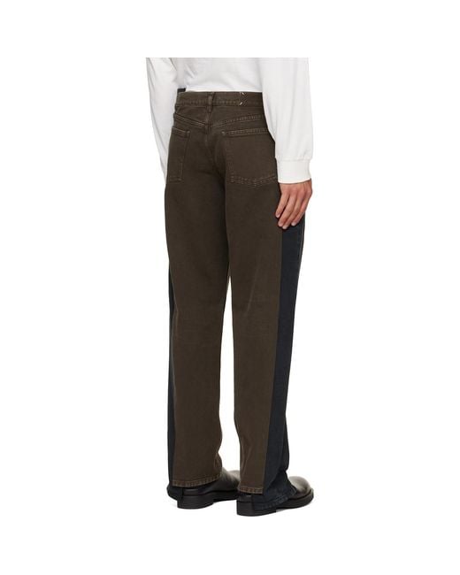 Maison Margiela Black Straight-Leg Jeans for men