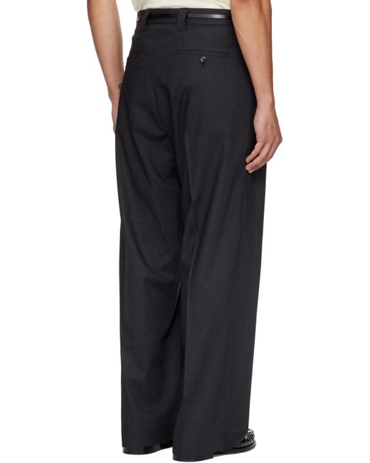 mfpen Black Classic Trousers for men