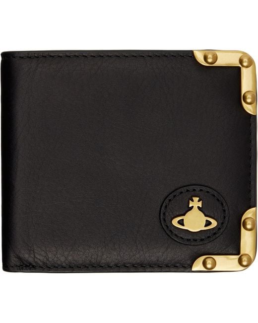 Vivienne Westwood Black Billfold Wallet for men