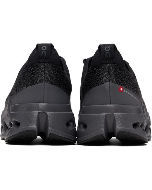 On Shoes Black Cloudsurfer Max Sneakers for men