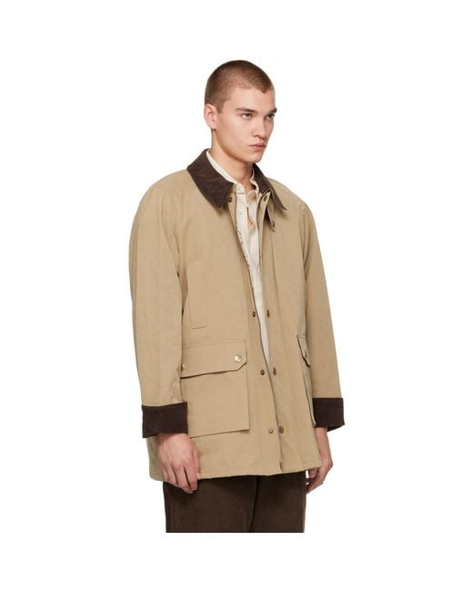 DUNST Natural Waxed Cotton Hunting Jacket for men