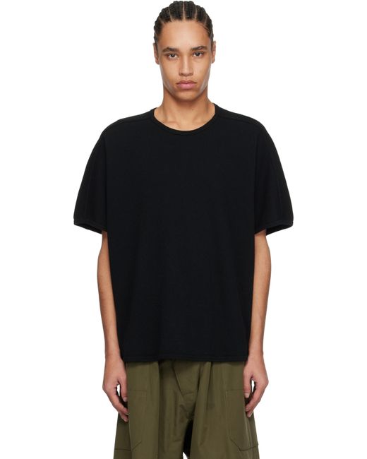 Jan Jan Van Essche Black O-Project Waffle Oversized Sleeveless T-Shirt for men