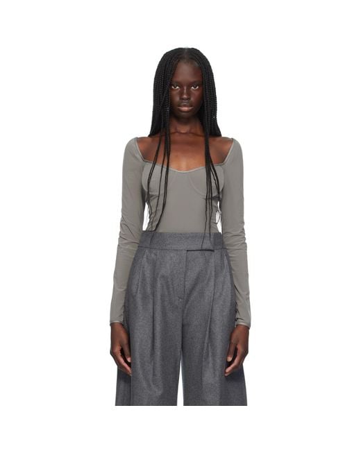 Paris Georgia Black Underwire Bodysuit