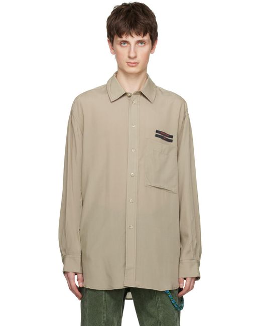 Song For The Mute Natural Patch Shirt for men