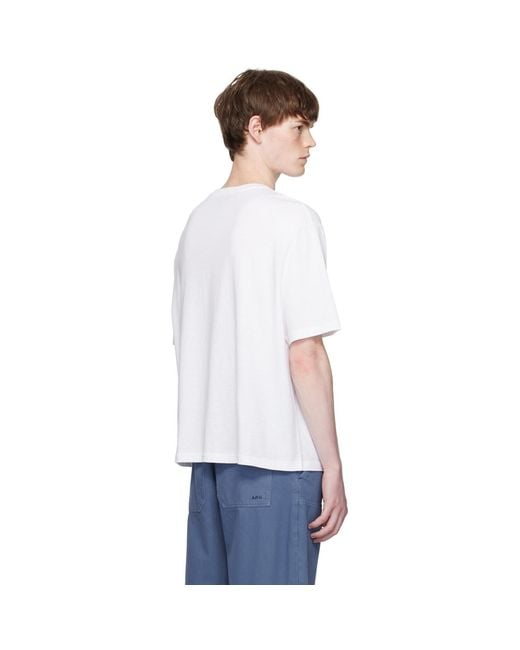 A.P.C. White Jack T-Shirt for men