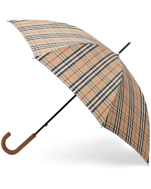 Burberry Black Beige Check Umbrella