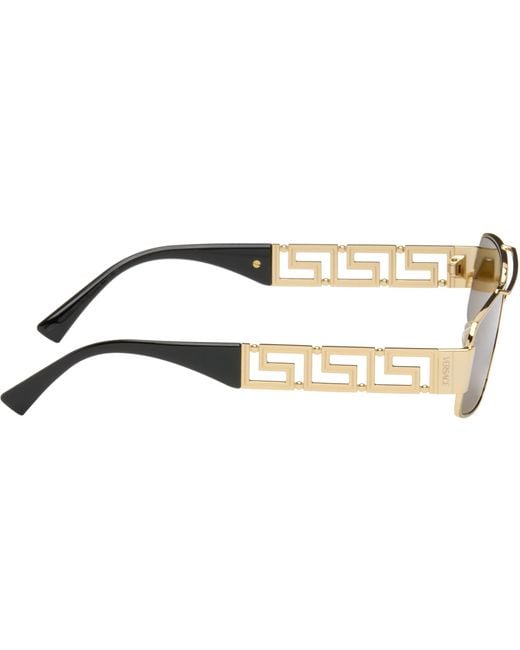 Versace Brown Greca Sunglasses for men