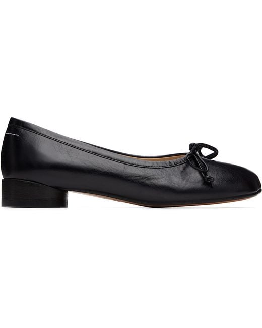 MM6 by Maison Margiela Blue Anatomic Numeric Ballerina Flats