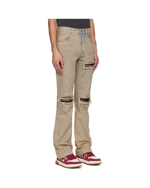 Amiri Natural Mx1 Straight Flare Jeans for men