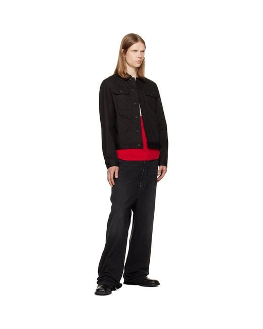 JKEEFER Black Jacob Type Three Denim Jacket for men