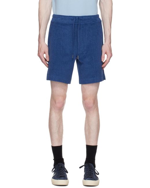 Tom Ford Blue Towelling Shorts for men