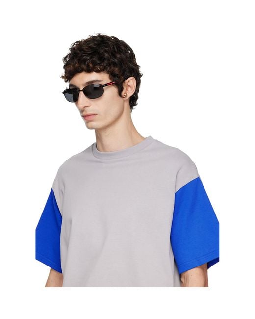 Prada Gray Linea Rossa Sunglasses for men