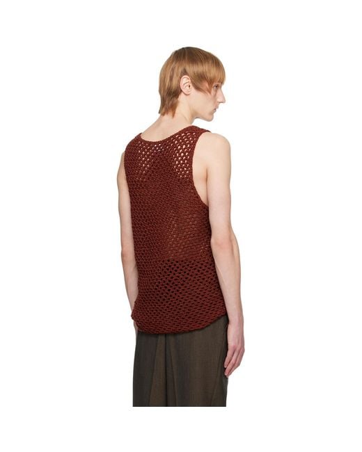 The Row Red Albertas Tank Top for men